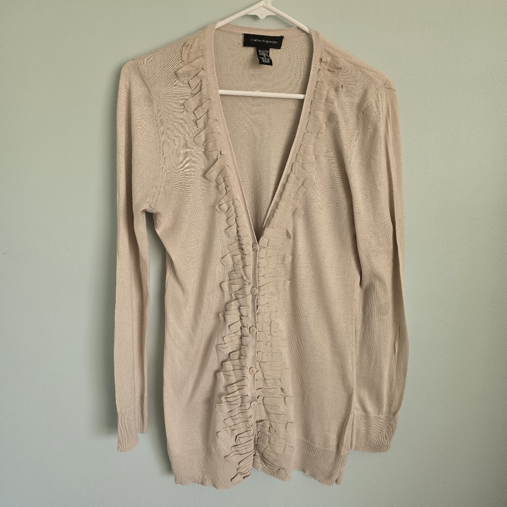 Cable & Gauge cardigan sweater Medium